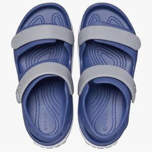 CROCS Blue and Gray Sandals with Adjustable Straps